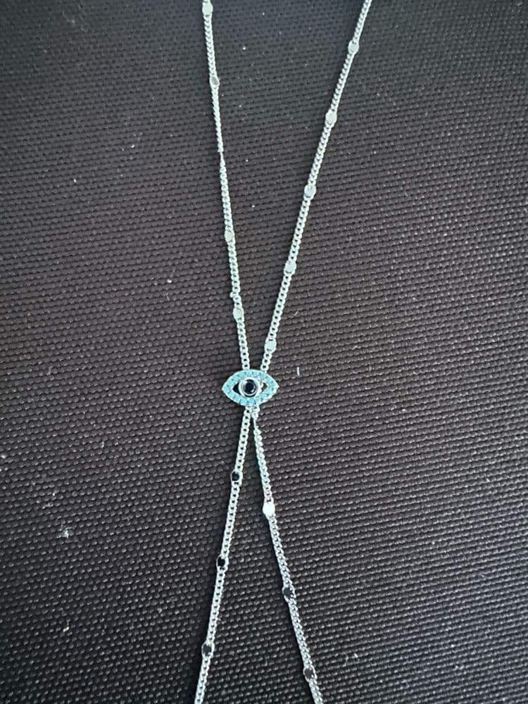 Gümüş Tonlu Metal Çoğul Zincir El Zinciri Şahmeran